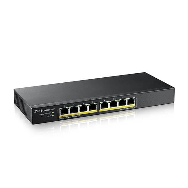 ZYXEL GS1915-8EP 8P 100/1000 SMART YONETILEBILIR POE HYBRID NEBULAFLEX SWITCH