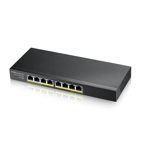 ZYXEL GS1915-8EP 8P 100/1000 SMART YONETILEBILIR POE HYBRID NEBULAFLEX SWITCH