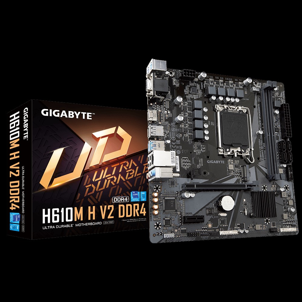 GIGABYTE ANAKART INTEL LGA1700 MICROATX H610M H V2 DDR4 1.0