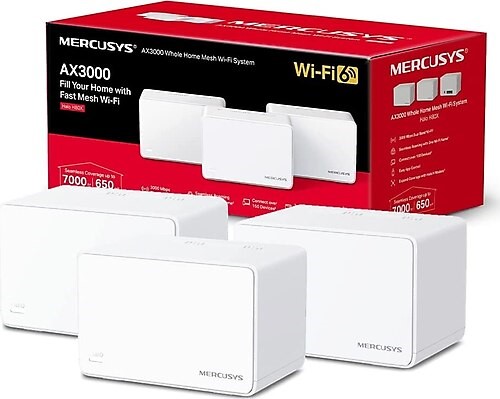 TP-LINK MERCUSYS HALO H80X(3-PACK) AX3000 MBPS MESH MENZIL GENISLETICI