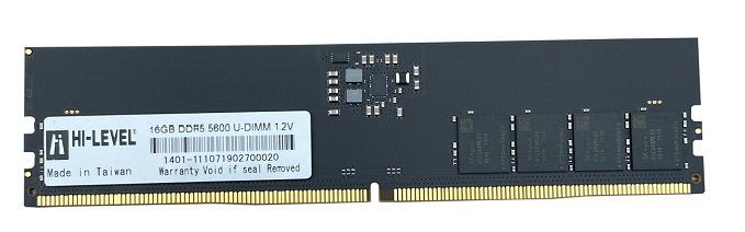 8GB HI-LEVEL DDR5 5600MHZ CL40 HLV-PC44800D5-8G