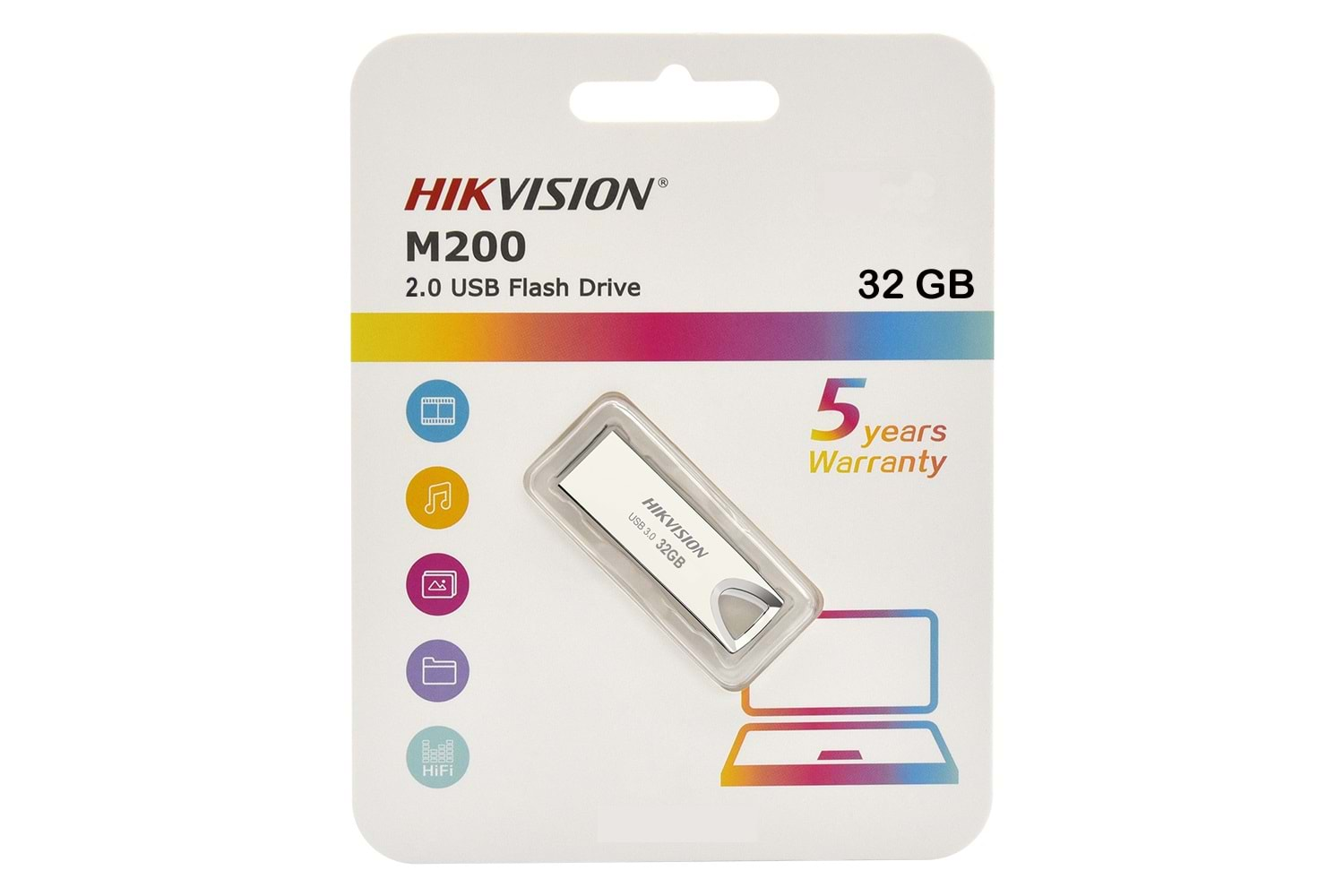 HIKVISION 32GB USB2.0 HS-USB-M200-32G METAL FLASH BELLEK