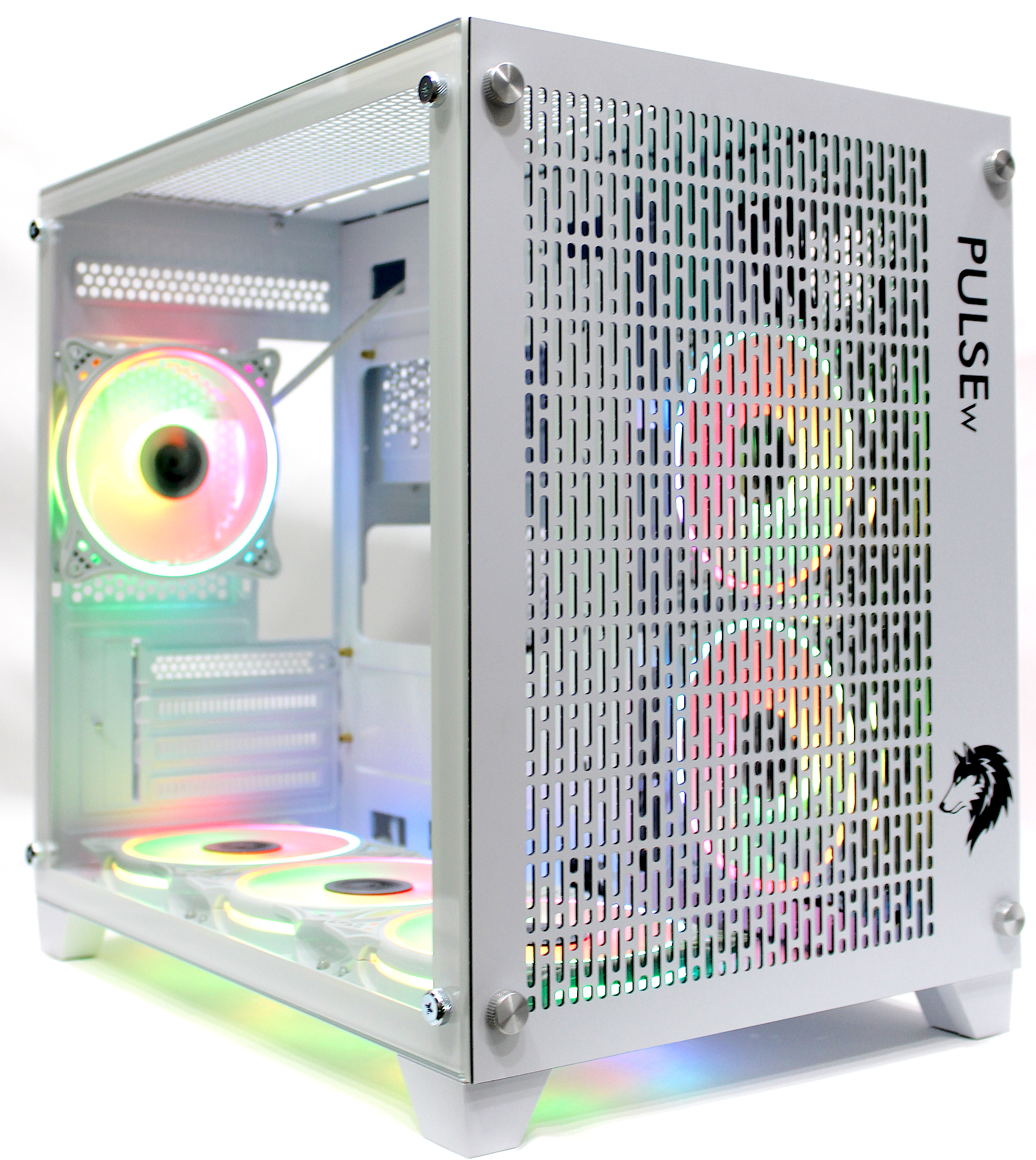 Tİ-GAME PULSE-W 6 RGB FAN BEYAZ MESH GAMING KASA