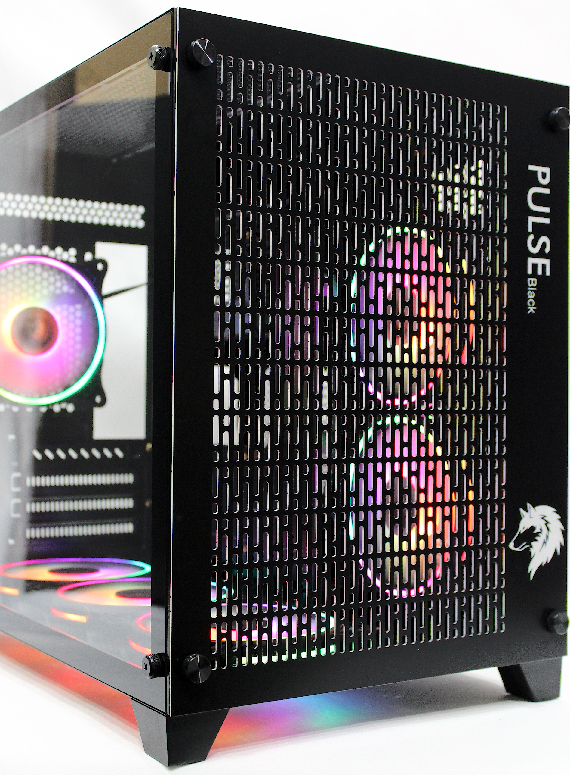 Tİ-GAME PULSEblack 6 RGB FAN BLACK MESH GAMING KASA