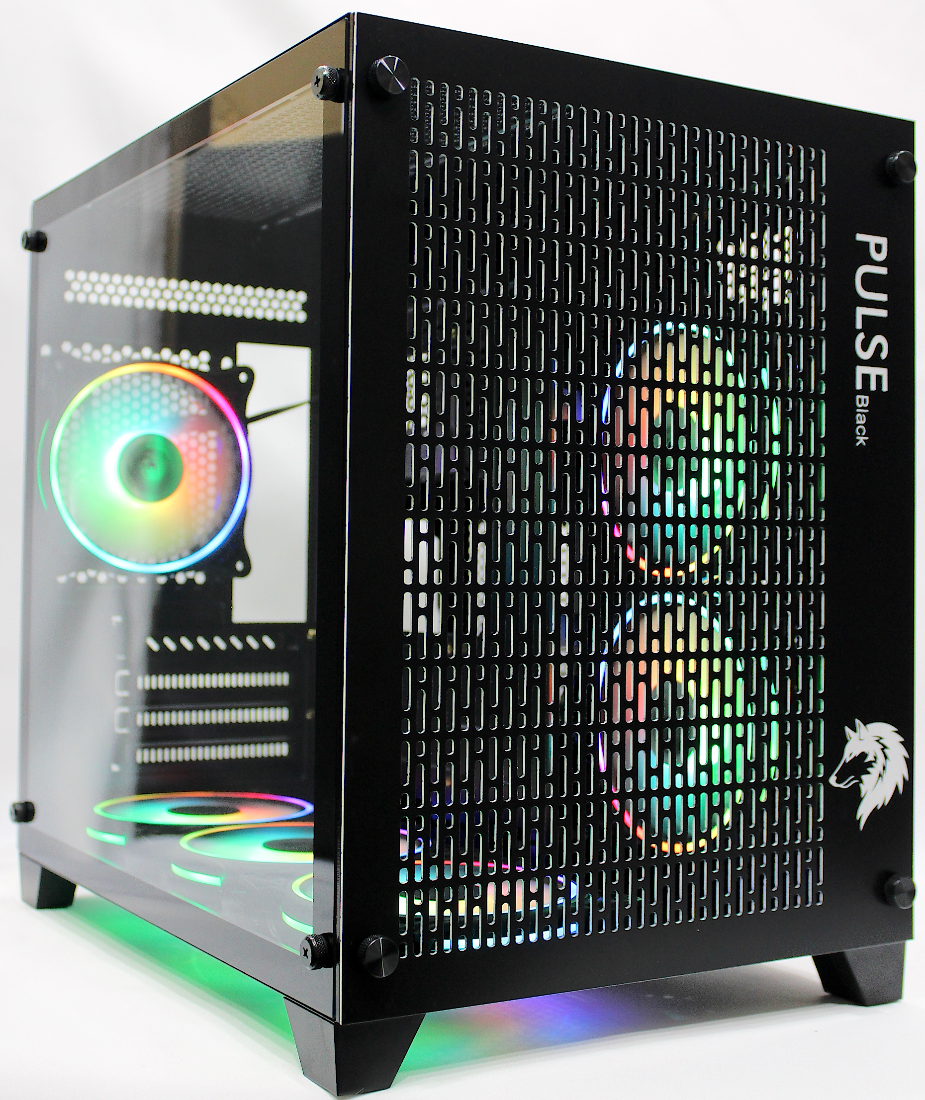 Tİ-GAME PULSEblack 6 RGB FAN BLACK MESH GAMING KASA