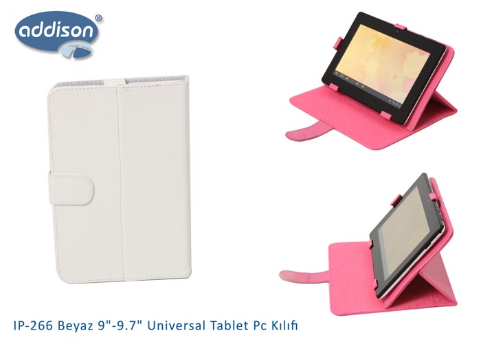 ADDISON IP-266 BEYAZ 9"-9.7"UNIVERSAL TABLET KILIF