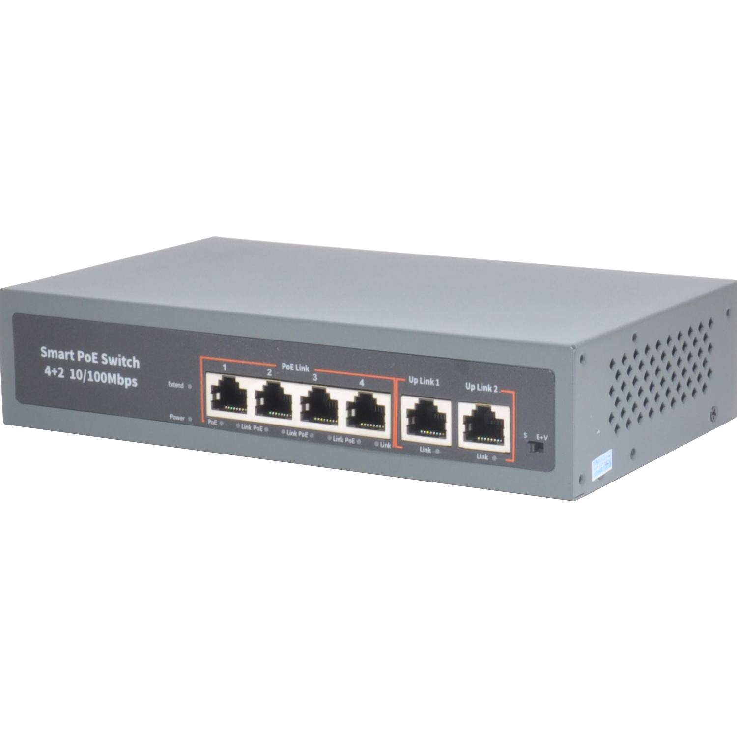 ISEE ISS-1006P 4 PORT POE+ 10-100 MBPS 2 PORT 10-100 UPLINK SWITCH 78W