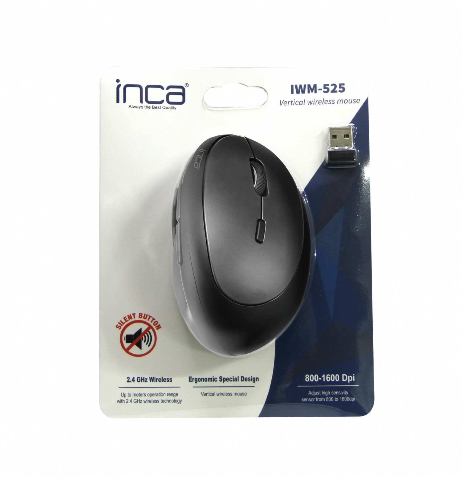 INCA IWM-525 USB KABLOSUZ SESSIZ MOUSE SIYAH...