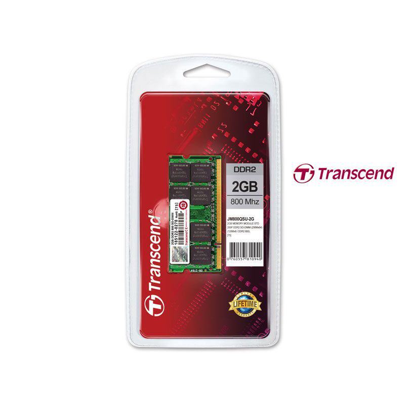 TRANSCEND 2GB DDR2 800MHZ CL6 NOTEBOOK BELLEGI