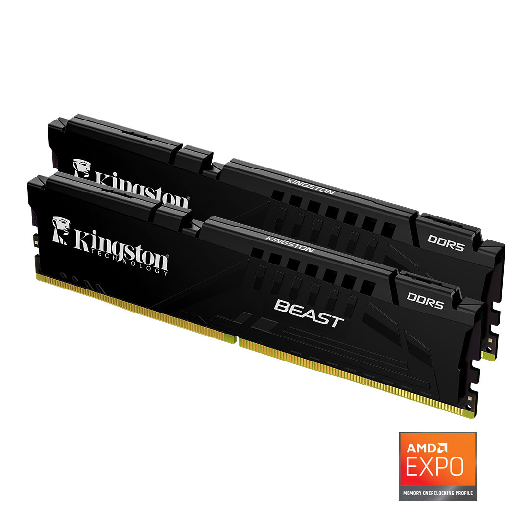 Kingston Beast Expo 64GB DDR5 6000MHz CL36 DIMM Performans Ram Kit (2x32GB)