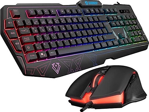 EVEREST KM-6168 FORMULA COMBO USB 3 MAKRO TUSLU RGB AYDINLATMALI Q GAMING OYUNCU KLAVYE MOUSE SET