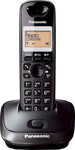 PANASONIC KX-TG2511 SIYAH TELSIZ DECT TELEFON 50 REHBER HANDSFREE