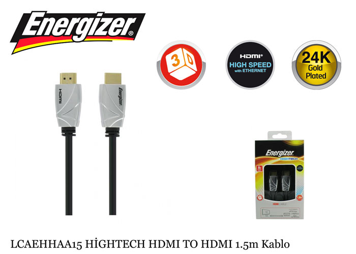 ENERGIZER LCAEHHAA15 HIGHTECH HDMI TO HDMI 1.5M KABLO