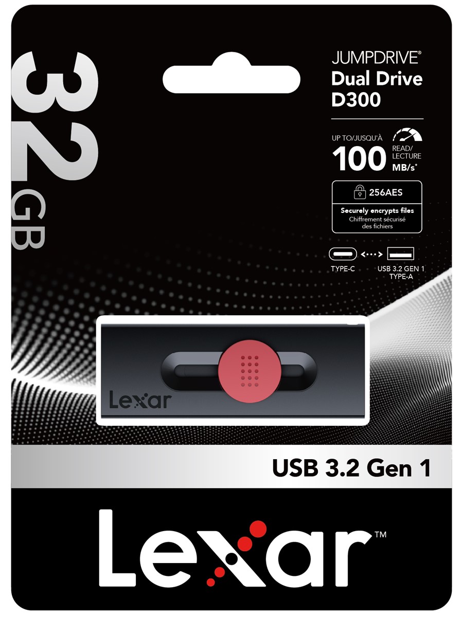 LEXAR 32GB LJDD300032G-BNBNG USB BELLEK DUAL TYPE-C AND TYPE-A USB 3.2 FLASH DRIVE UP TO 100MB/S READ