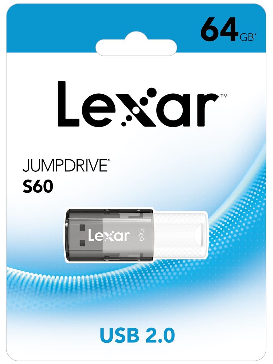 LEXAR 64GB LJDS060064G-BNBNG USB BELLEK JUMPDRIVE S60 USB 2.0 FLASH DRIVE