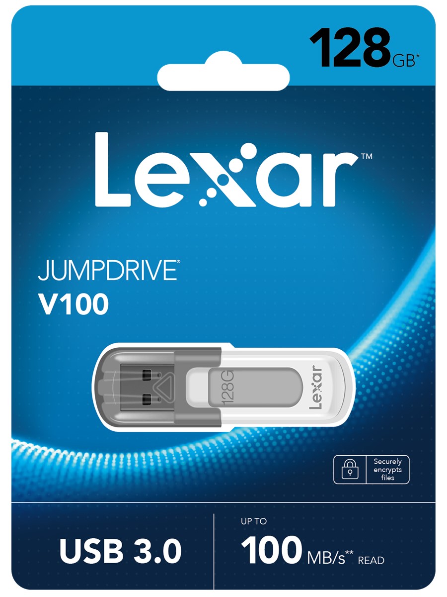 LEXAR 128GB LJDV100-128ABGY USB BELLEK JUMPDRIVE V100 USB 3.0 FLASH DRIVE