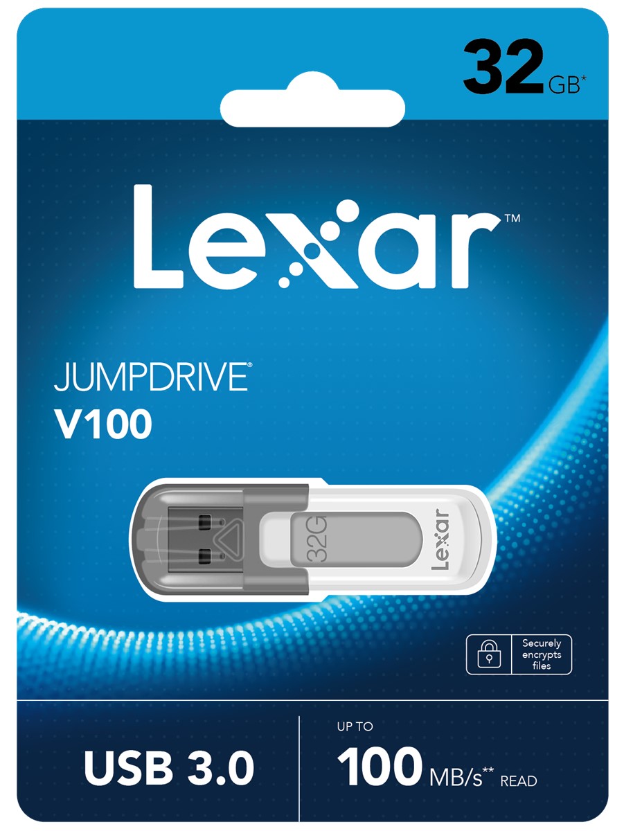 LEXAR 32GB LJDV100-32GABGY USB BELLEK JUMPDRIVE V100 USB 3.0 FLASH DRIVE