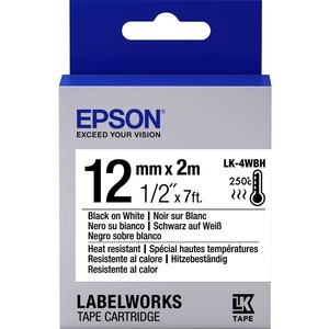 EPSON LK-5SBE MAT SIYAH UZERI SILVER 18MM 9METRE ETIKET