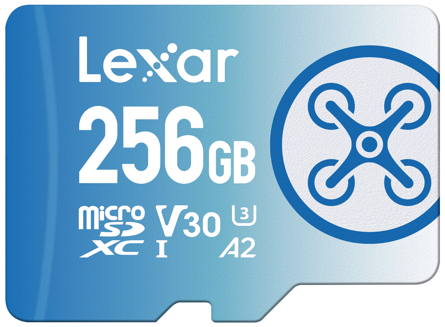 LEXAR 256GB LMSFLYX256G-BNNNG MICROSD FLY HIGH-PERFORMANCE 1066X MICROSDXC UHS-I UP TO 160MB/S READ 90MB/S WRITE C10 A2 V30 U3