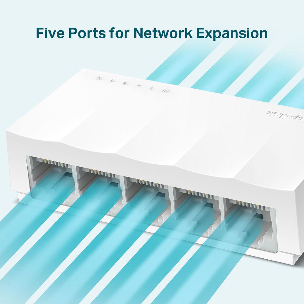 TP-LINK LS1005 5-PORT 10-100MBPS DESKTOP SWITCH