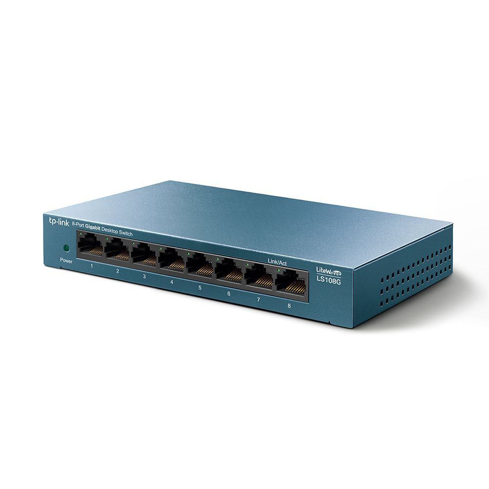 TP-LINK LS108G 8 PORT GIGABIT LITEWAVE MASAUSTU SWITCH (ÇELIK KASA)