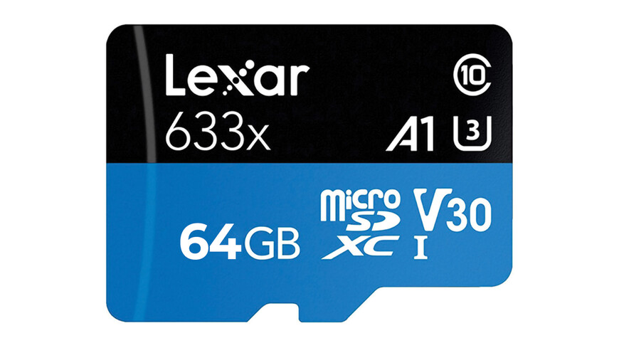 64GB LEXAR LSDMI64GBB633A 633X MICROSDXC HIGH-PERFORMANCE C10 A1 V30 U3 HAFIZA KARTI