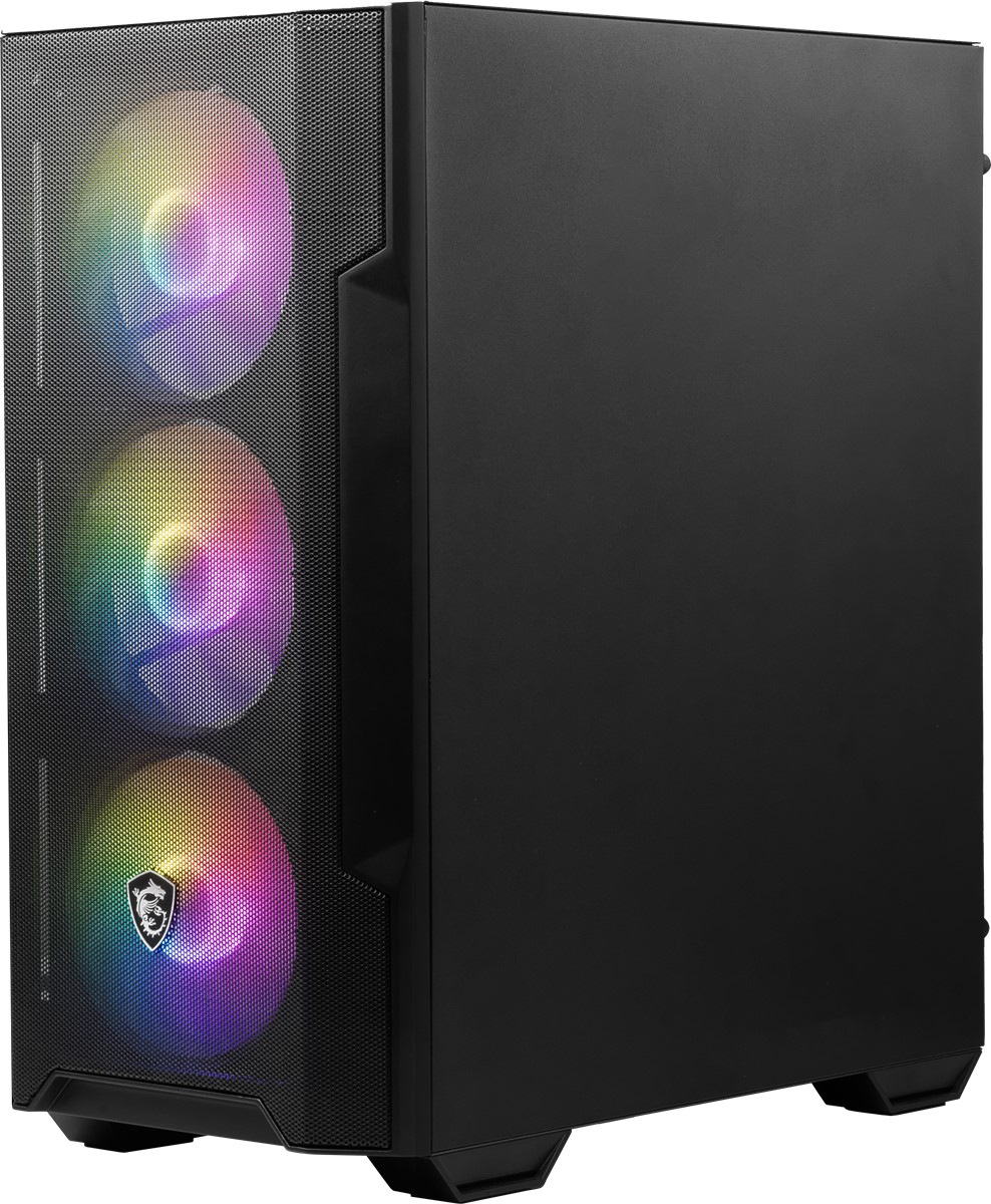 MSI MAG FORGE M100A AKRILIK YAN PANEL 3X120MM 1X120MM AUTO RGB FAN MATX GAMING BILGISAYAR KASASI