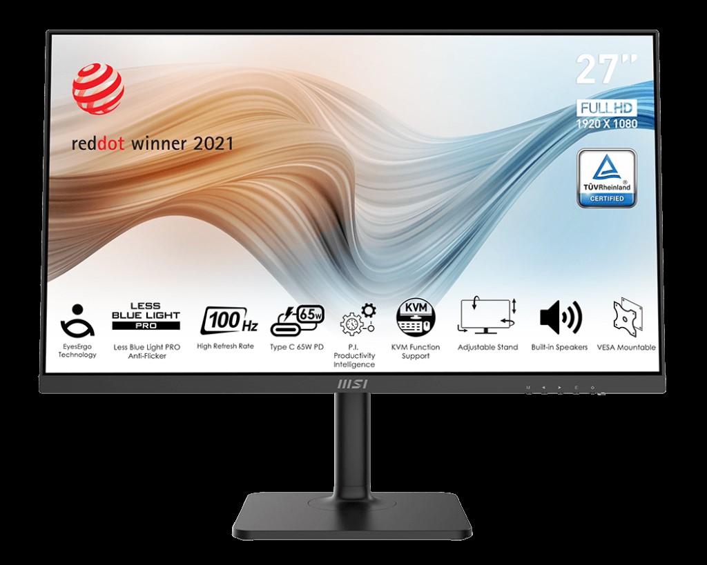 27 MSI MODERN MD272XP 1920X1080 (FHD) FLAT IPS 100HZ ANTI-GLARE TYPE-C MONITOR