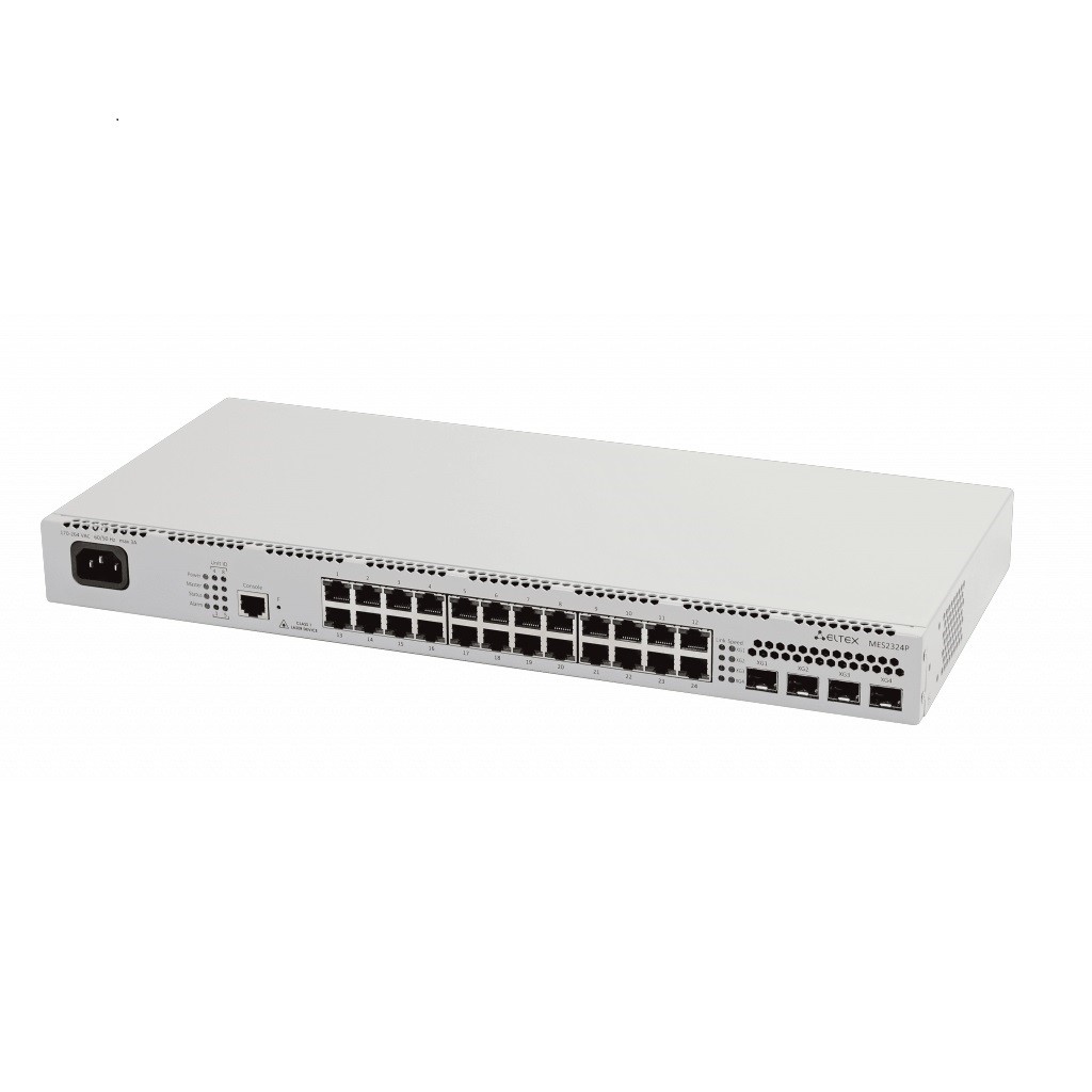 ELTEX MES2324P 24 PORT GIGE POE 380W  + 4X10G SFP+ L2+ ETHERNET ACCESS SWITCH