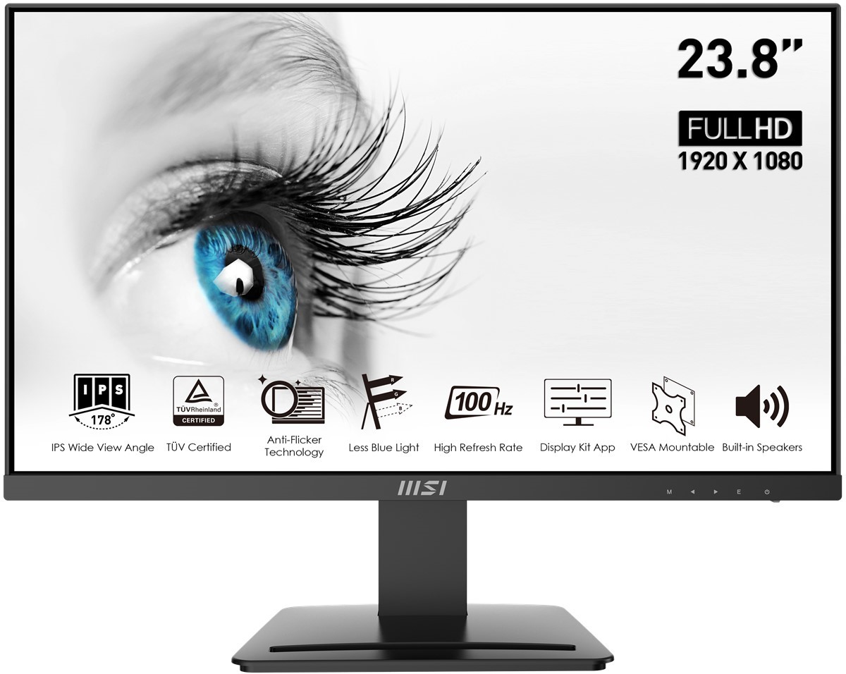 MSI 23.8 PRO MP243X 1920X1080 (FHD) FLAT IPS 100HZ 1MS ANTI-GLARE MONITOR