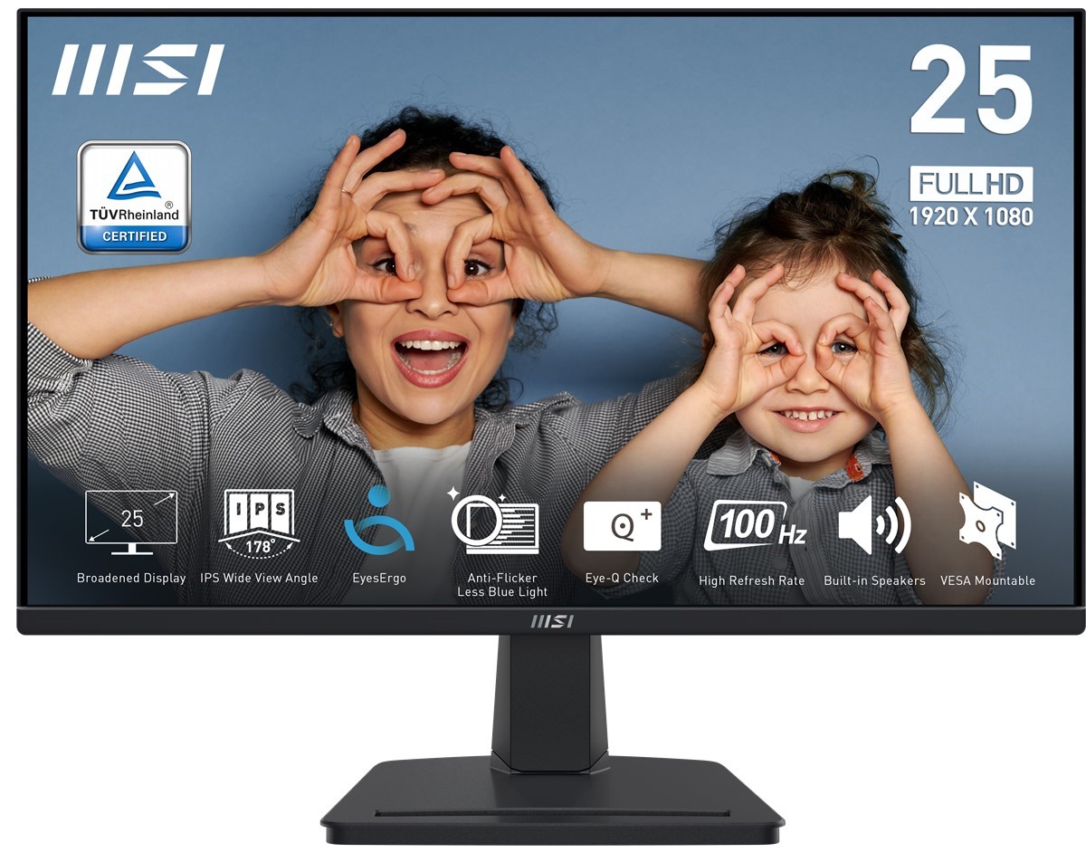 MSI 24.5 PRO MP251 1920X1080 (FHD) FLAT IPS 100HZ 1MS ANTI-GLARE MONITOR