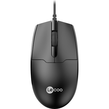 LENOVO LECOO USB OPTİK KABLOLU MOUSE SİYAH MS101