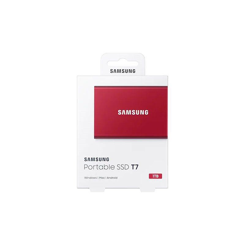 MU-PC1T0R-WW SAMSUNG T7 1TB RED SSD HARICI HARDDISK