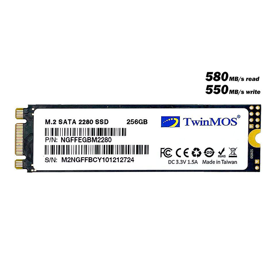 TWINMOS 256GB M.2 2280 SATA3 SSD (580MB-550MB/S) 3DNAND