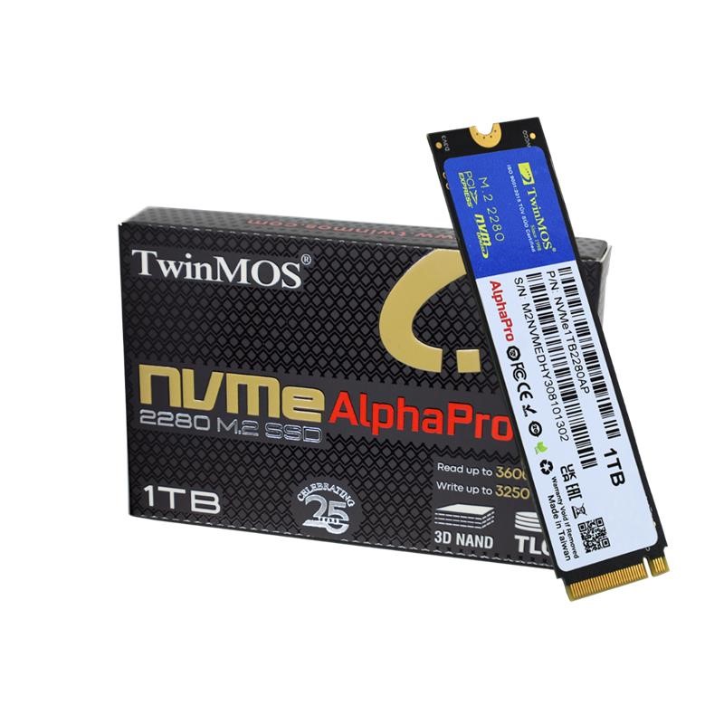 1 TB TWINMOS M.2 PCIE NVME 3600/3250 NVME1TB2280AP