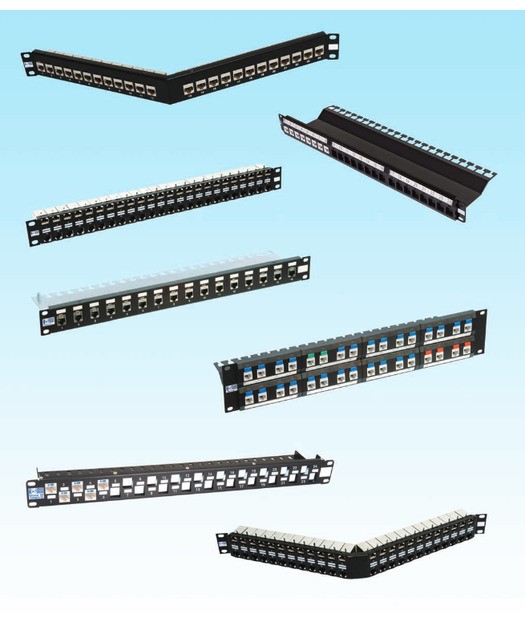 HCS 24 PORT KEYSTONE JACK FTP PANEL BOS P00-02420-1U-B