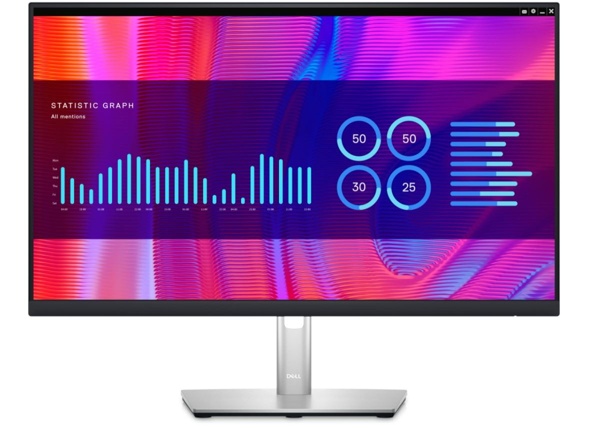 DELL P2423DE 23,8" IPS 2560X1440 8MS DP HDMI  DP USB-C SIYAH LED MONITOR