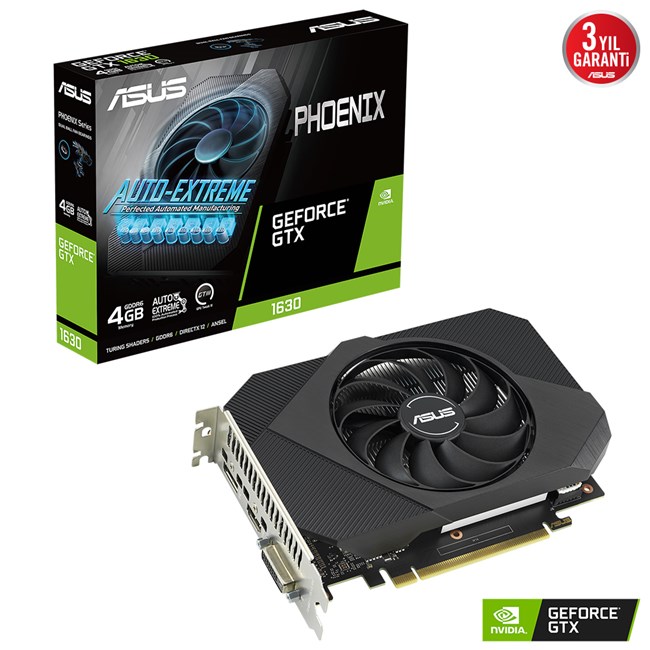 ASUS PH-GTX1630-4G GEFORCE GTX 1630 4GB PHOENIX GDDR6 64BIT