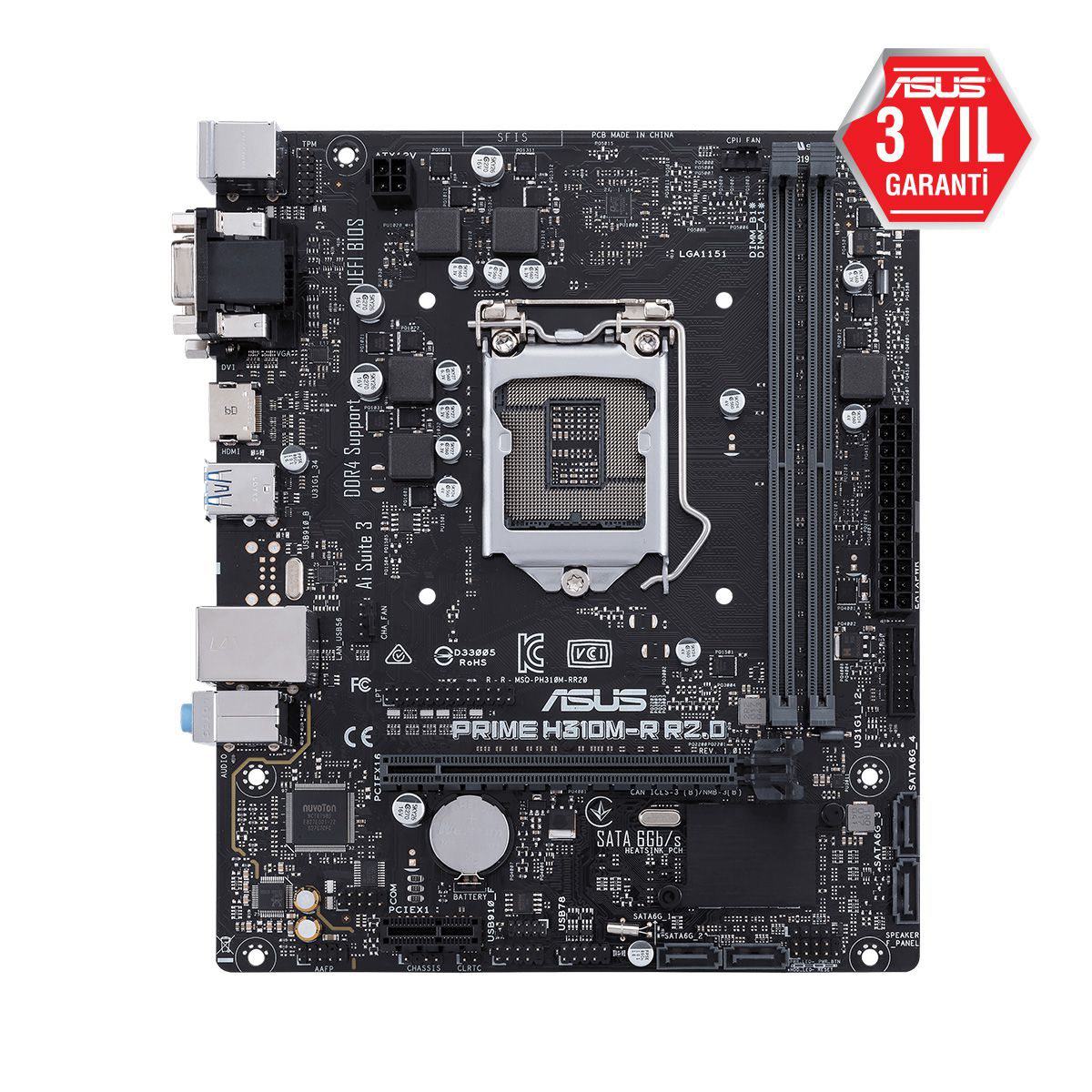 ASUS PRIME H310M-R R2.0 DDR4 2666 MATX 1151P