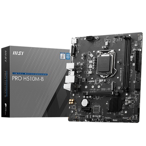 MSI MB PRO H510M-B SOKET 1200 DDR4 2933MHZ ,M.2 USB3.2 1X 1G LAN MATX(YALNIZCA 10. NESIL DESTEKLI)