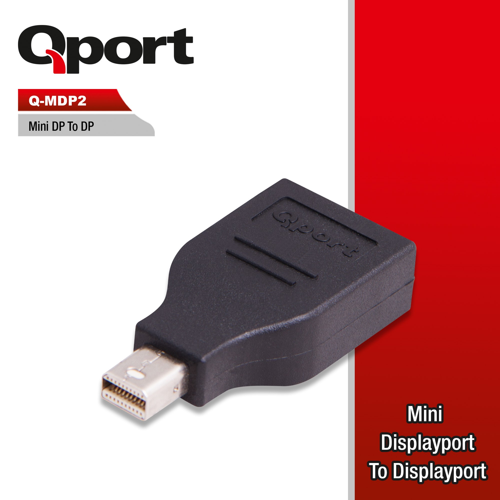 QPORT (Q-MDP2) MINI DISLPAY PORT TO DISPLAY PORT CEVIRICI