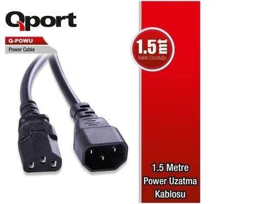 QPORT (Q-POWU) 1.5M POWER UZATMA KABLOSU