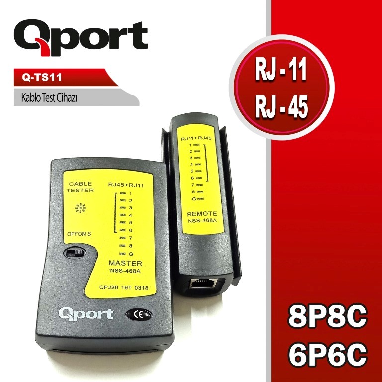 QPORT (Q-TS11) KABLO TEST CIHAZI...