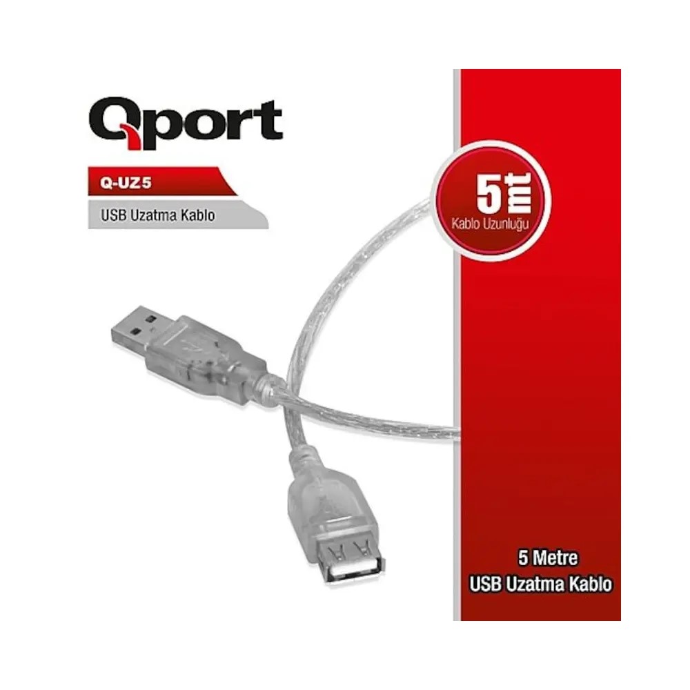 QPORT 5MT USB UZATMA KABLOSU (Q-UZ5)