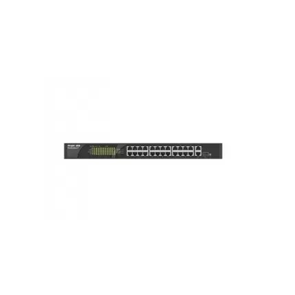 RUIJIE REYEE RG-ES126S-LP 24 PORT 10/100+1XGB RJ45 / 1XGB SFP UPLINK RACMOUNT 180W POE SWITCH 