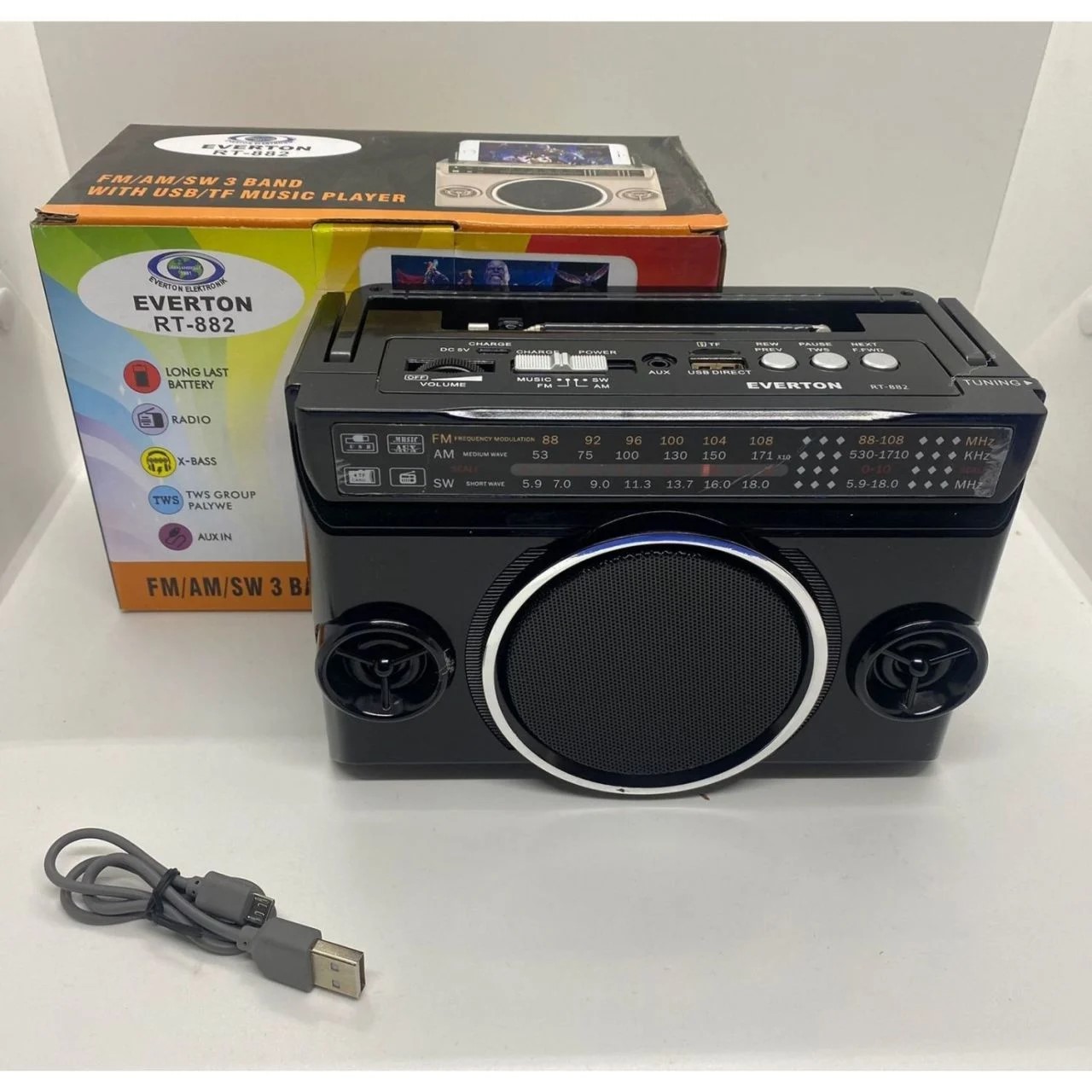 EVERTON RT-882 BLUETOOTH-USB-SD-FM NOSTALJIK RADYO