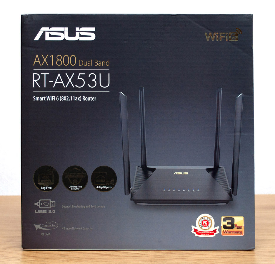 ASUS RT-AX53U AX1800 DUAL BAND WIFI6 ROU