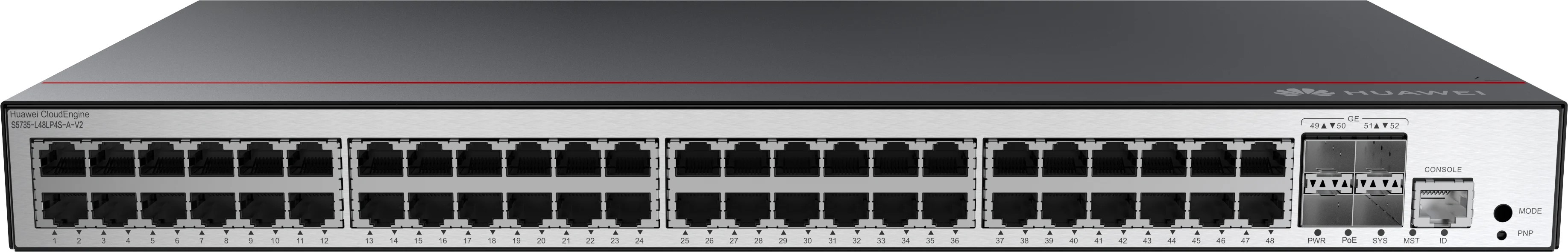 HUAWEI S5735-L48LP4S-A-V2 10/100/1000BASE-T 48 PORT 4 X GE SFP PORTLU SWITCH