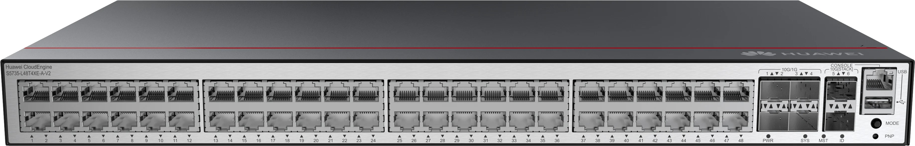 HUAWEI S5735-L48T4XE-A-V2 10/100/1000BASE-T 48 PORT 4 X 10 GE SFP+ PORT 2 X12GE STACK PORT SWITCH