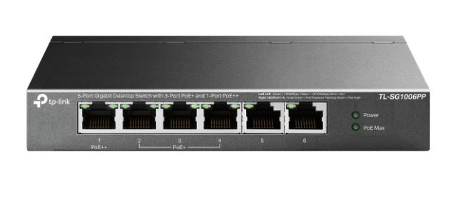 TP-LINK TL-SG1006PP 5 PORT 4 PORT POE+ 10-100-1000 MBPS SWITCH CELIK KASA